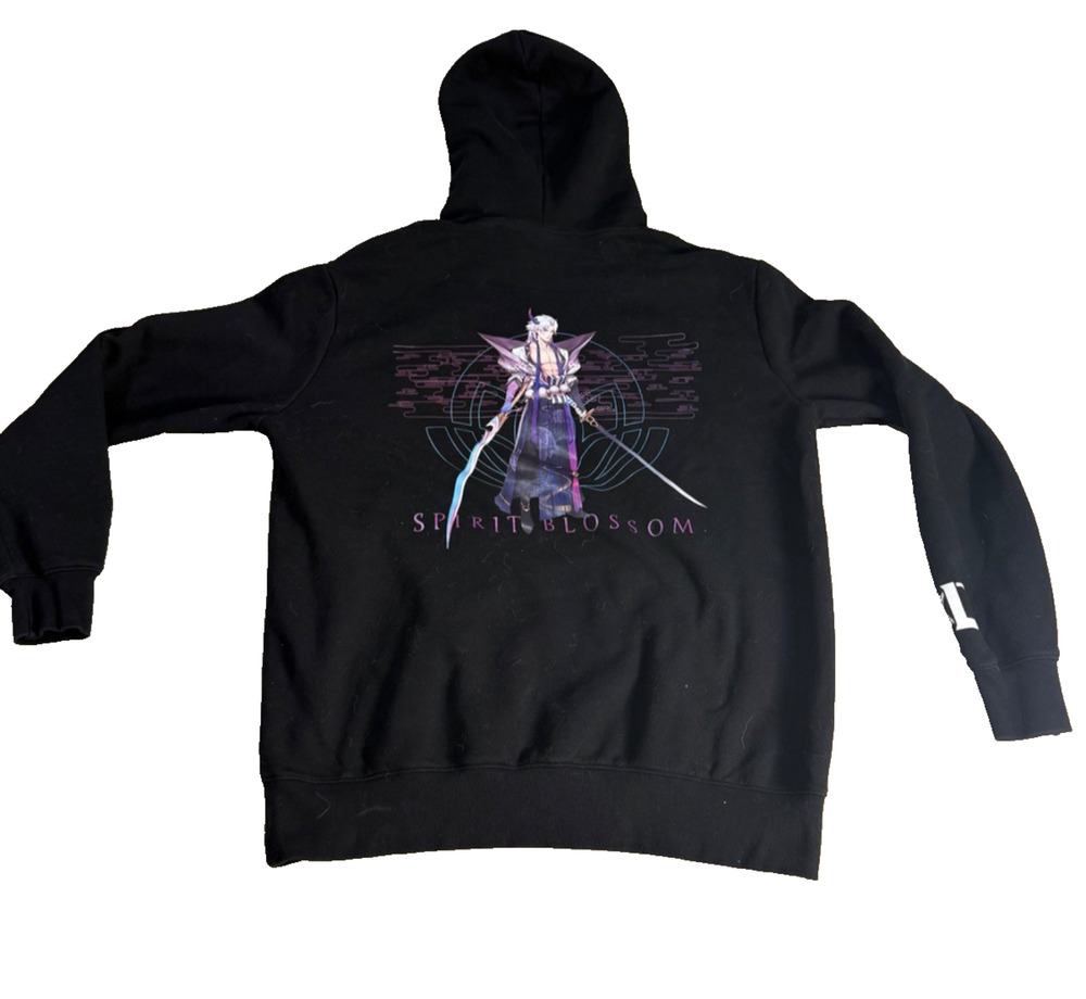 H&M League of Legends Spirit Blossom Yone Hoodie Sweatshirt XL Adult Black